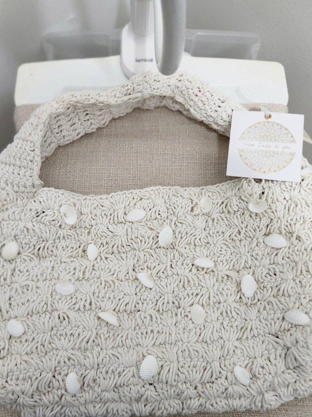 Crochet shell purse!